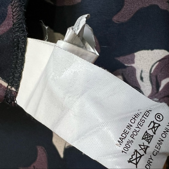 KATE SPADE Fox Print Smocked Long Sleeve Pippa Middleton Shift Shirt Dress 4‎ - Picture 12 of 14